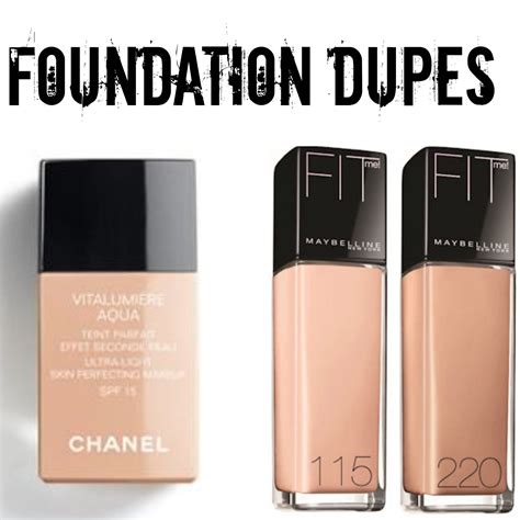 drugstore dupe for chanel foundation|dupe for chanel vitalumiere foundation.